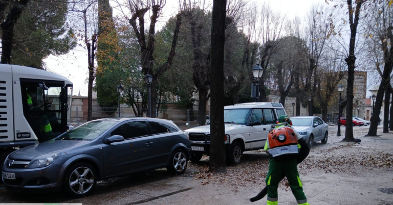 Alcalá de Henares refuerza su servicio de limpieza ante la caída de la hoja